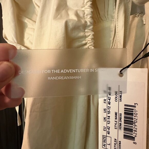 ANDREA IYAMAH | Xena maxi dress | Gathered Cotton | Size Large | New with tags - Picture 4 of 7